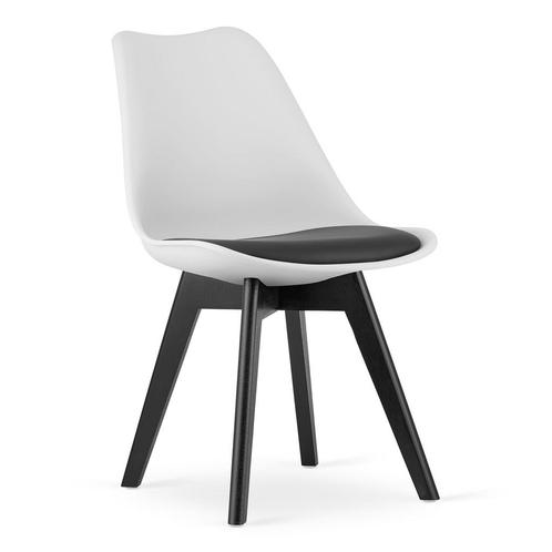 Moderne eetkamerstoel set van 4 - wit/zwart kuipstoel met..., Huis en Inrichting, Tafels | Eettafels, Nieuw, Ophalen of Verzenden