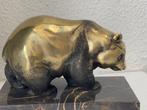 Greno - sculptuur, walking Panda - 17 cm - Gepatineerd brons, Antiek en Kunst