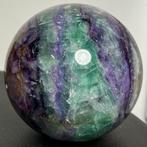 Fluoriet Fine polished Large AAA Multicolor fluorite sphere, Verzamelen