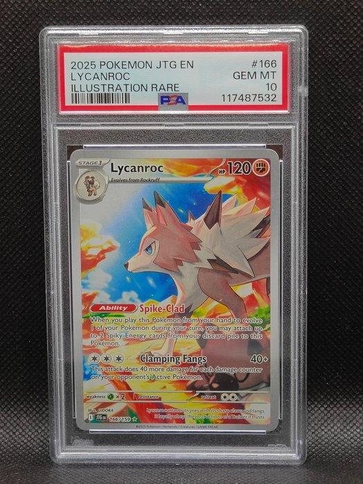 Pokémon - 1 Graded card - PSA 10 GEM MINT Lycanroc 166, Hobby en Vrije tijd, Verzamelkaartspellen | Pokémon