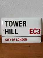 EC63 CITY OF LONDON - TOWER HILL - Enseigne en émail -
