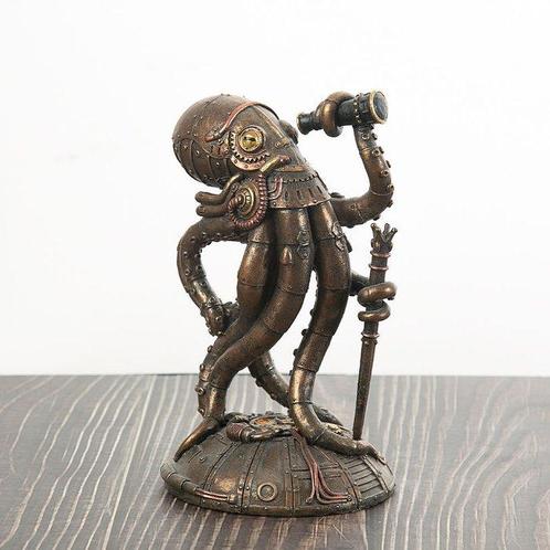 sculptuur, Scholar Octopus - 18 cm - Hars, Antiek en Kunst, Curiosa en Brocante