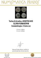 Empire romain. Tacitus & Arcadius. AEQVITAS AVG / GLORIA