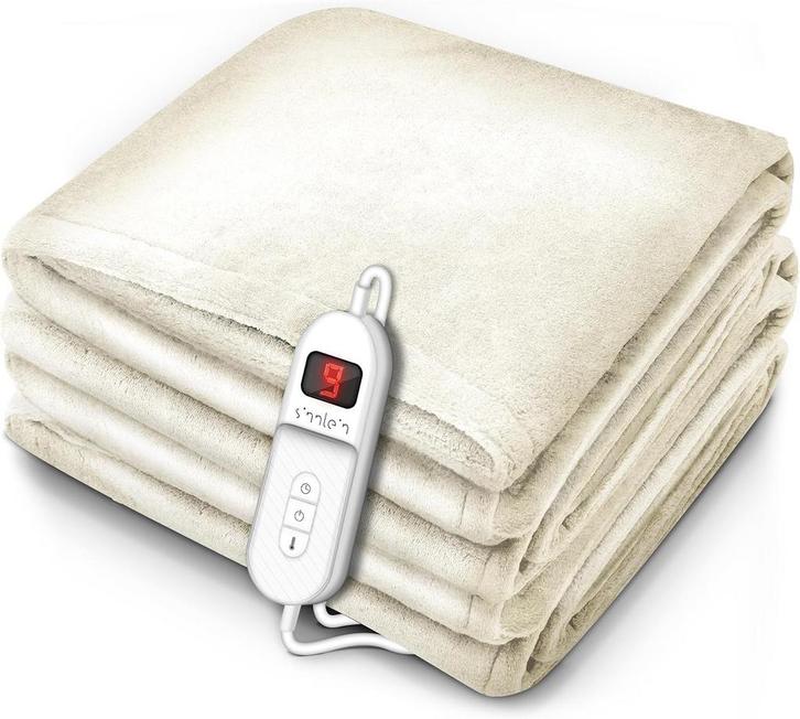 sinnlein® Elektrische deken van pluche, 180 x 130 cm, elektr, Huis en Inrichting, Overige Huis en Inrichting, Verzenden