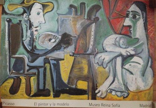 Pablo Picasso - El pintor y la modelo - Jaren 1990, Antiek en Kunst, Kunst | Tekeningen en Fotografie