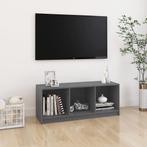 vidaXL Meuble TV Gris 104x33x41 cm Bois de pin massif, Verzenden