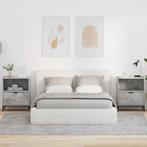 vidaXL Nachtkastje 2 pcs Betongrijs 49 x 36 x 61 cm Bewerkt, Huis en Inrichting, Slaapkamer | Nachtkastjes, Verzenden, Nieuw