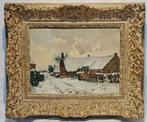 W.A Knip (1883-1967) - Winters dorpsgezicht, Antiek en Kunst