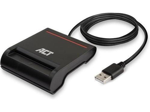 Veiling - ACT USB 2.0 Smartcard eID Kaartlezer AC6015, Computers en Software, Geheugenkaartlezers, Gebruikt