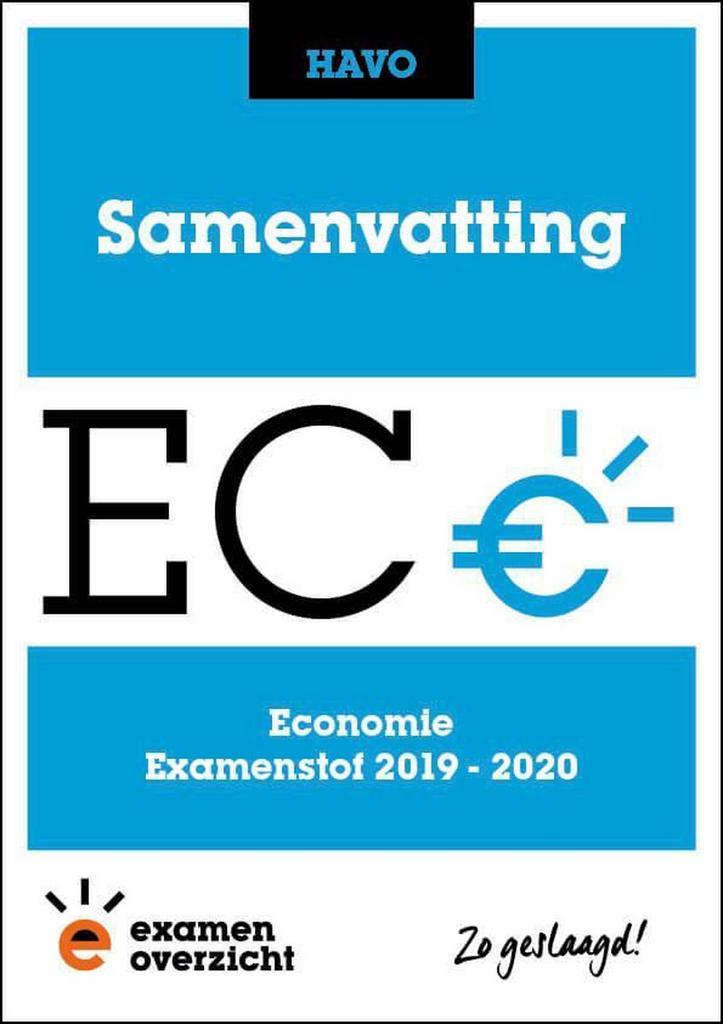 ExamenOverzicht - Samenvatting Economie HAVO 9789492981110, Boeken, Schoolboeken, Gelezen, Verzenden