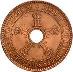 Belgisch-Congo. Leopold II (1865-1909). 5 Centimes 1888 over, Postzegels en Munten