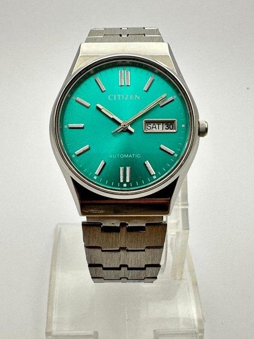 Citizen - Tiffany Blue Dial Automatic Vintage Watch - Zonder, Handtassen en Accessoires, Horloges | Heren