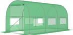 Weerbestendige Tuinkas met UV-filter - 450x200x200 cm - G..., Tuin en Terras, Kassen, Staal, Folie, Ophalen of Verzenden, Kweekkas