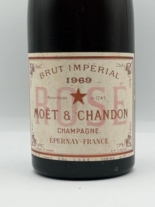 1969 Moët & Chandon, Brut Impérial Rose - Champagne Brut,, Verzamelen, Wijnen