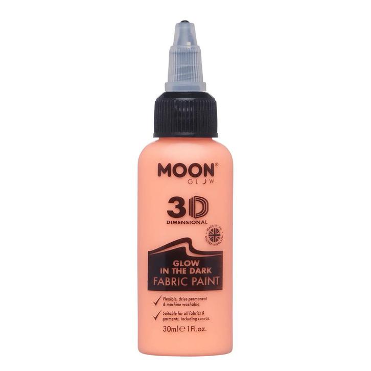 Moon Glow Glow in the Dark Fabric Paint Orange 30ml, Hobby en Vrije tijd, Feestartikelen, Nieuw, Verzenden