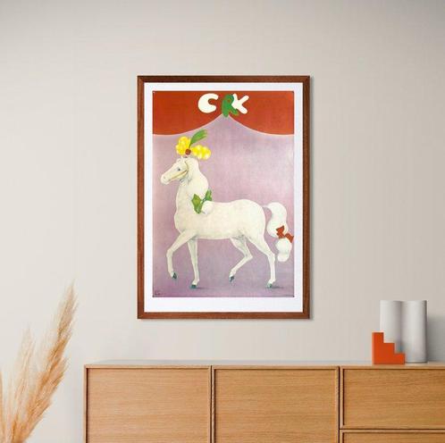 Maciej Urbaniec - Circus Horse – 1978 – Original Polish CYRK, Antiek en Kunst, Kunst | Tekeningen en Fotografie