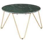 vidaXL Salontafel 65x65x42 cm echt steen met marmeren textuu