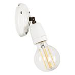 Wandlampen Wandlamp Esther wit Keramiek E27 fitting klassiek, Maison & Meubles, Lampes | Appliques, Verzenden