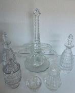 Specerijen - Olie-en-azijnstelletje - Glas - Helder geblazen