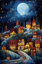 Felix van Horst - Lunar Village (XXL), Antiek en Kunst