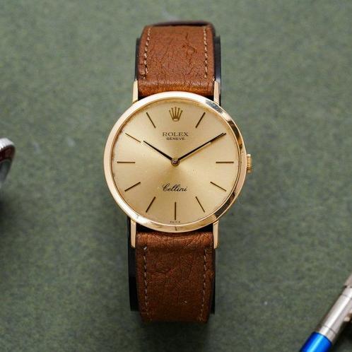 Rolex - Cellini 18k Yellow Gold - 4112 - Unisex - 1970-1979, Handtassen en Accessoires, Horloges | Heren