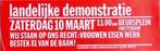 affiche demonstratie - bestek 81 van de baan (lijst optie), Verzamelen, Posters, Verzenden, Nieuw, Overige onderwerpen, Met lijst