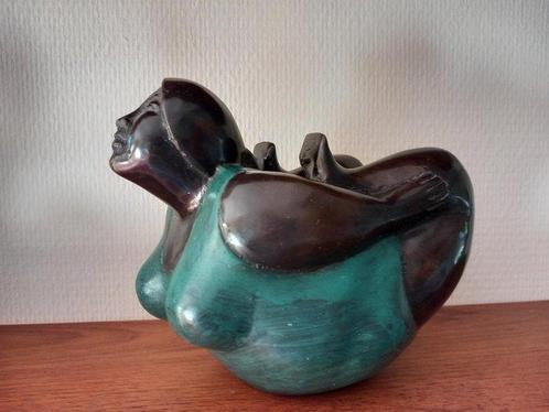Beeldje - Dame in yoga pose - Brons, Antiek en Kunst, Curiosa en Brocante