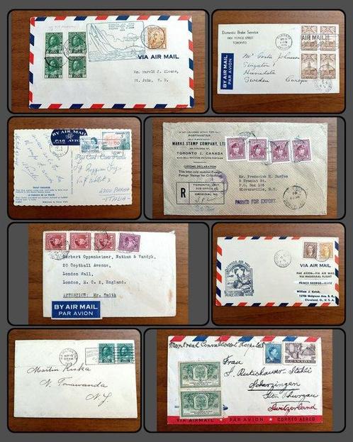Canada 1913/1968 - Large sélection de 38 objets postaux, y, Postzegels en Munten, Postzegels | Europa | UK