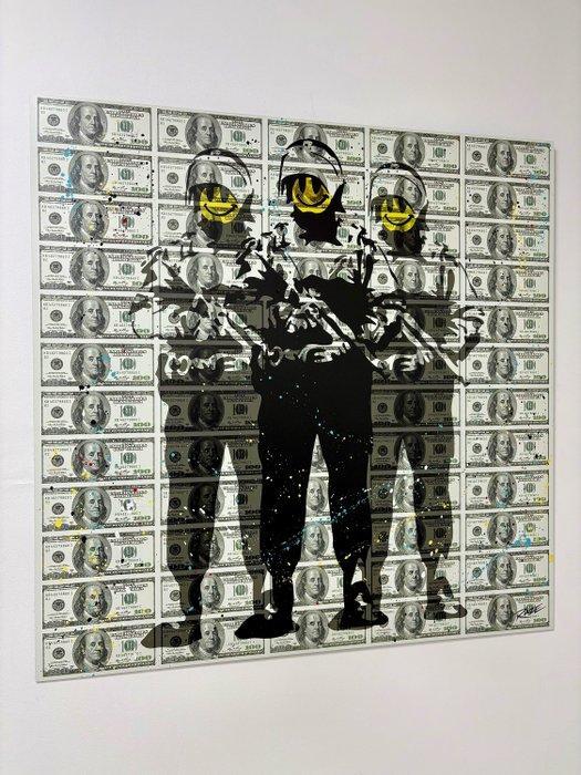 RAZE - BankSmile Po $ Board, Antiek en Kunst, Kunst | Schilderijen | Modern