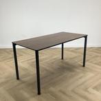 Eromes kantinetafel 140x70 cm, bruin blad - poten antraciet, Gebruikt, Bureau
