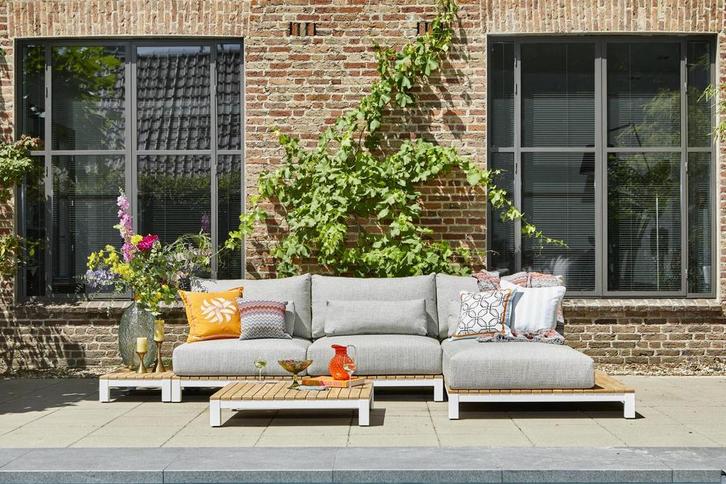Suns Evora chaise lounge soft grey |, Tuin en Terras, Tuinsets en Loungesets