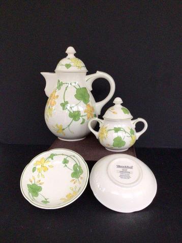 Villeroy & Boch - Koffieservies (5) - Geranium - Porselein