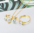 Zonder minimumprijs - 3-delige sieradenset - 18 karaat Geel