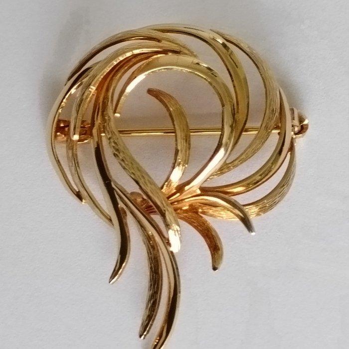 Zonder Minimumprijs - Broche - 8 karaat Geel goud, Handtassen en Accessoires, Antieke sieraden