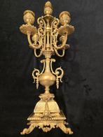 Kandelaber - Verguld brons - Gouden bronzen kandelaar XV, Antiek en Kunst