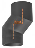 Kachelpijp enkelwandig versleping van 6cm Ø125mm, Huis en Inrichting, Kachels, Verzenden, Nieuw