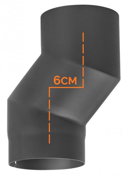 Kachelpijp enkelwandig versleping van 6cm Ø125mm, Huis en Inrichting, Kachels, Verzenden