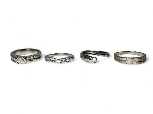 Veiling - Sterling Zilveren (925) Zirkonia Ringen, Handtassen en Accessoires, Ringen