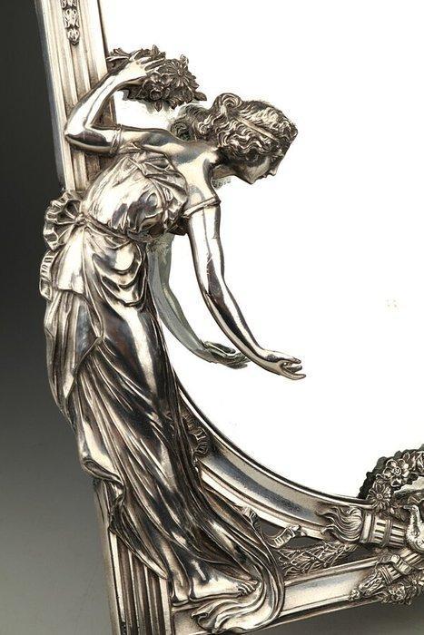 WMF - Miroir - Plaqué(e) argent, Antiek en Kunst, Antiek | Meubels | Stoelen en Sofa's