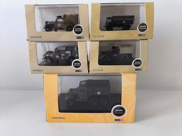 Oxford Diecast 1:76 - Modelauto (5) - 5 Military Cars beschikbaar voor biedingen