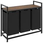 tectake Wassorteerder met plank, industriële stijl - 34 x 93, Huis en Inrichting, Verzenden, Nieuw