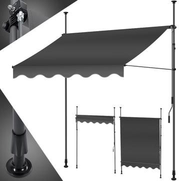 Klemzonwering met handzwengel - breedte 300 cm - voor beschikbaar voor biedingen