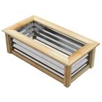 TRUUSK Verhoogd Bloembed van Metaal en Houten Frame - Voor T, Verzenden, Nieuw