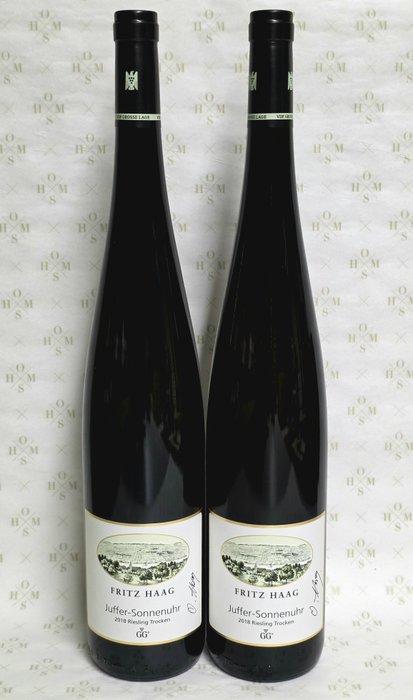 2018 Fritz Haag - Winemaker Signed - 2 Magnums Brauneberger, Verzamelen, Wijnen