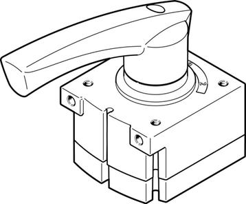 Festo 4/3 Vanne À Levier Pressurisé G1/8 800L/Min - 3488215, Verzenden