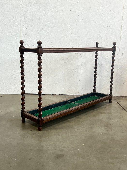 Paraplustandaard/rek - Eik, Messing - XL, Antiek en Kunst, Curiosa en Brocante