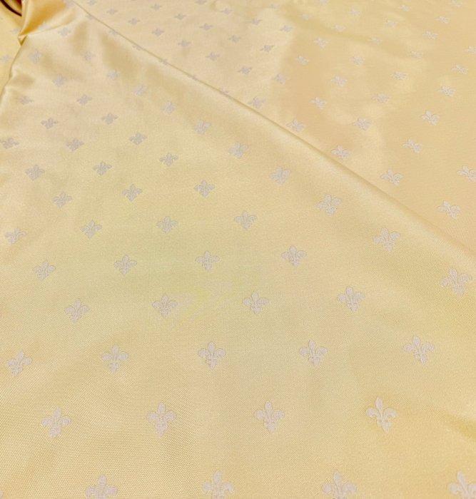 Jacquard Reale met Geborduurde Lelies – Nobele elegantie, Antiek en Kunst, Antiek | Tapijten, Tafelkleden en Textiel