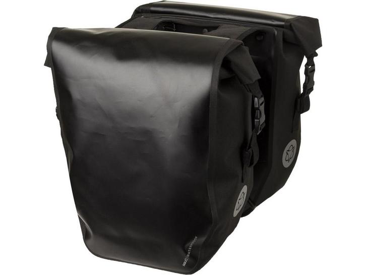 AGU Dubbele Fietstas Shelter - 100% Waterdicht - 42L - Zwart, Huis en Inrichting, Woonaccessoires | Overige, Zo goed als nieuw