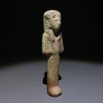 Oud-Egyptisch Faience Ushebti. Derde tussentijdperk,