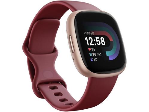 Fitbit Versa 4, Roze (Rood), Huis en Inrichting, Woonaccessoires | Overige, Zo goed als nieuw, Verzenden
